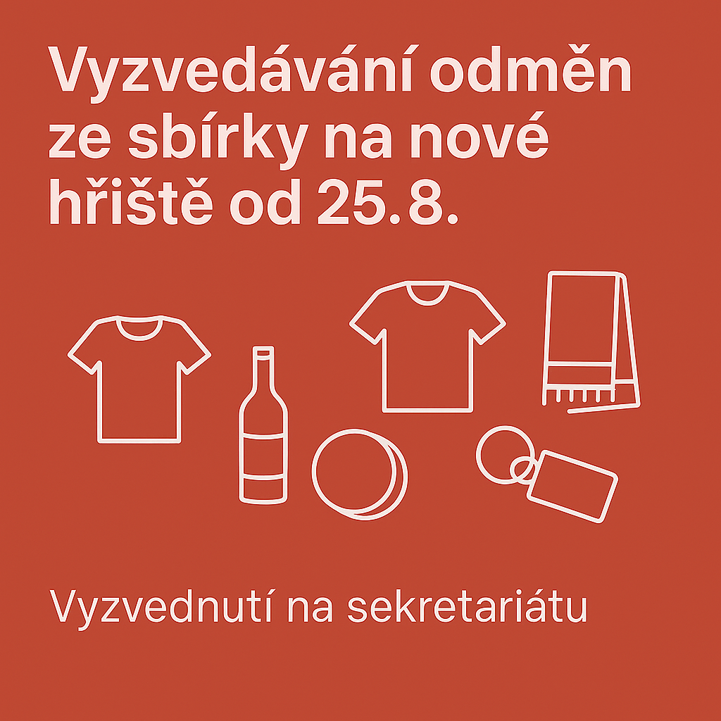 🎉 Vyzvedávání odměn ze sbírky na hřiště od 25. 8. 🎉